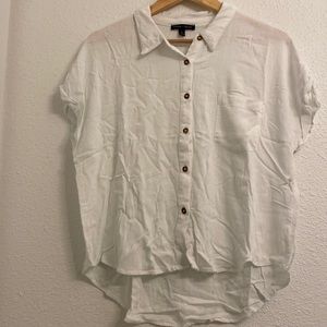 White button up blouse